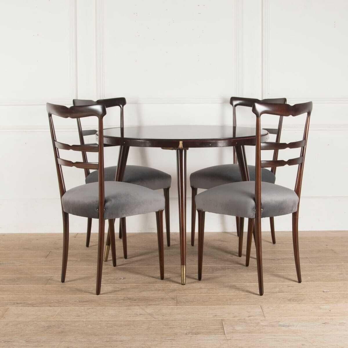 Mahogany Games Table and Chairs 2