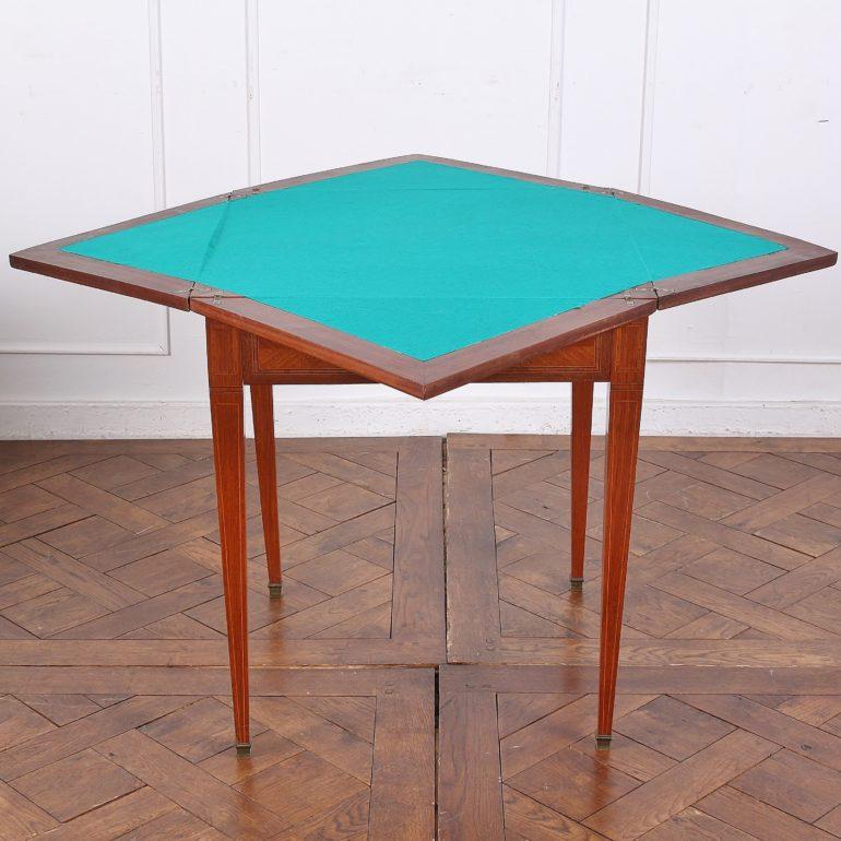 English Edwardian Mahogany Games Table