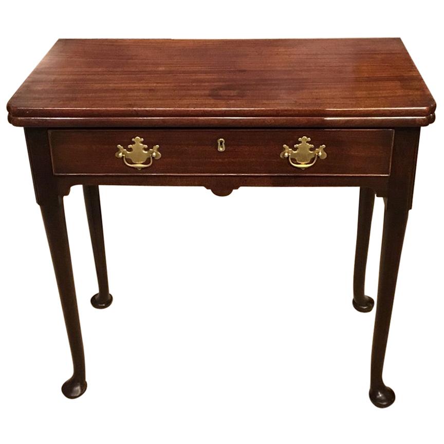 Mahogany George II Period Fold over Tea Table