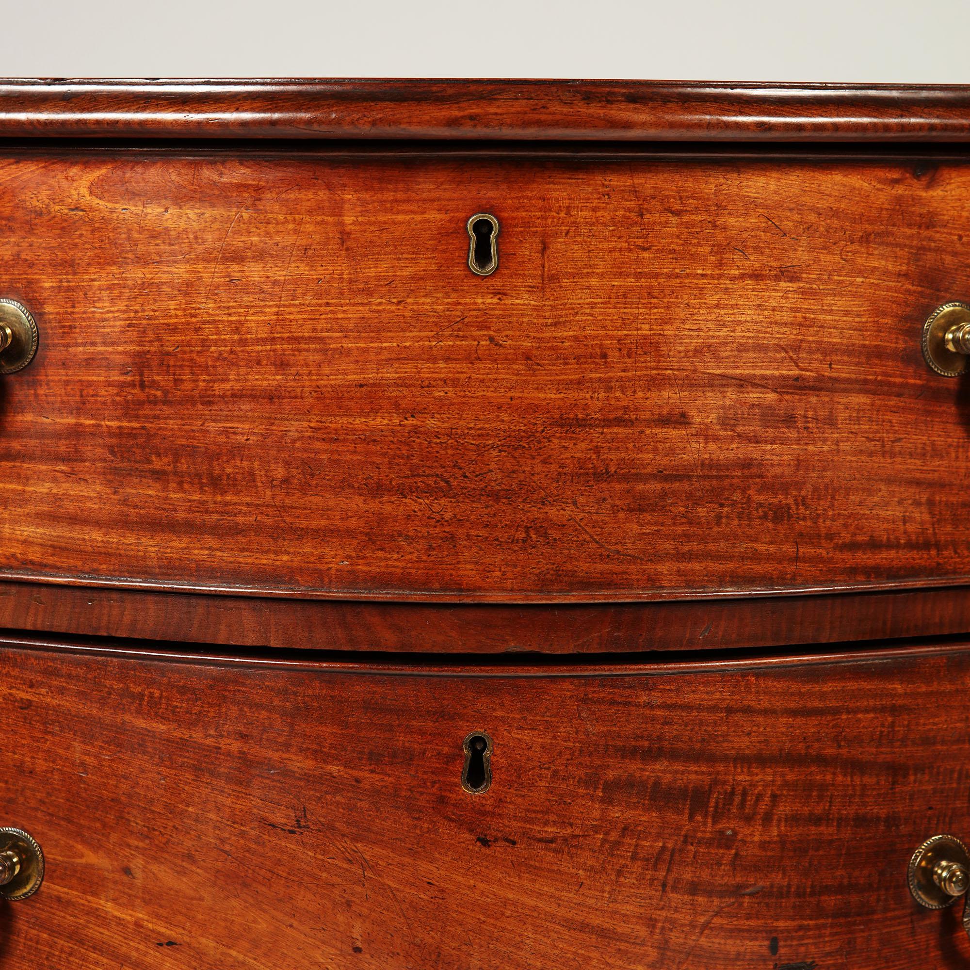 English Mahogany George III Chest of Drawers Attributed to Henry Hill of Marlborough