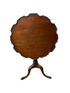 Mahogany George III Stlye Pie Crust Table on Tri Legs