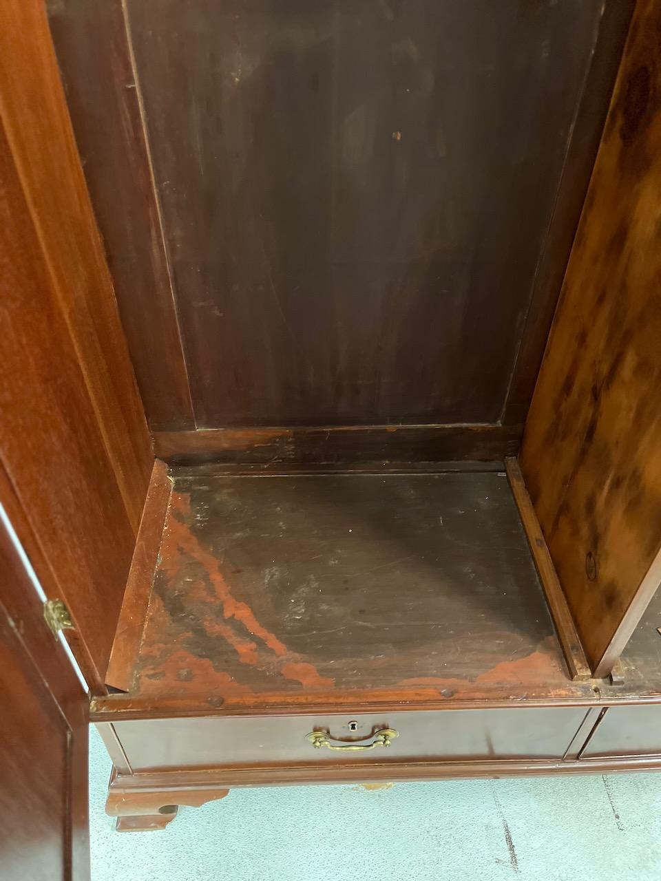 Mahogany Georgian 2 Door wardrobe For Sale 7