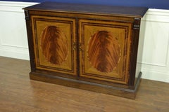 Mahogany Georgian Style Two-Door Buffet Credenza by Leighton Hall