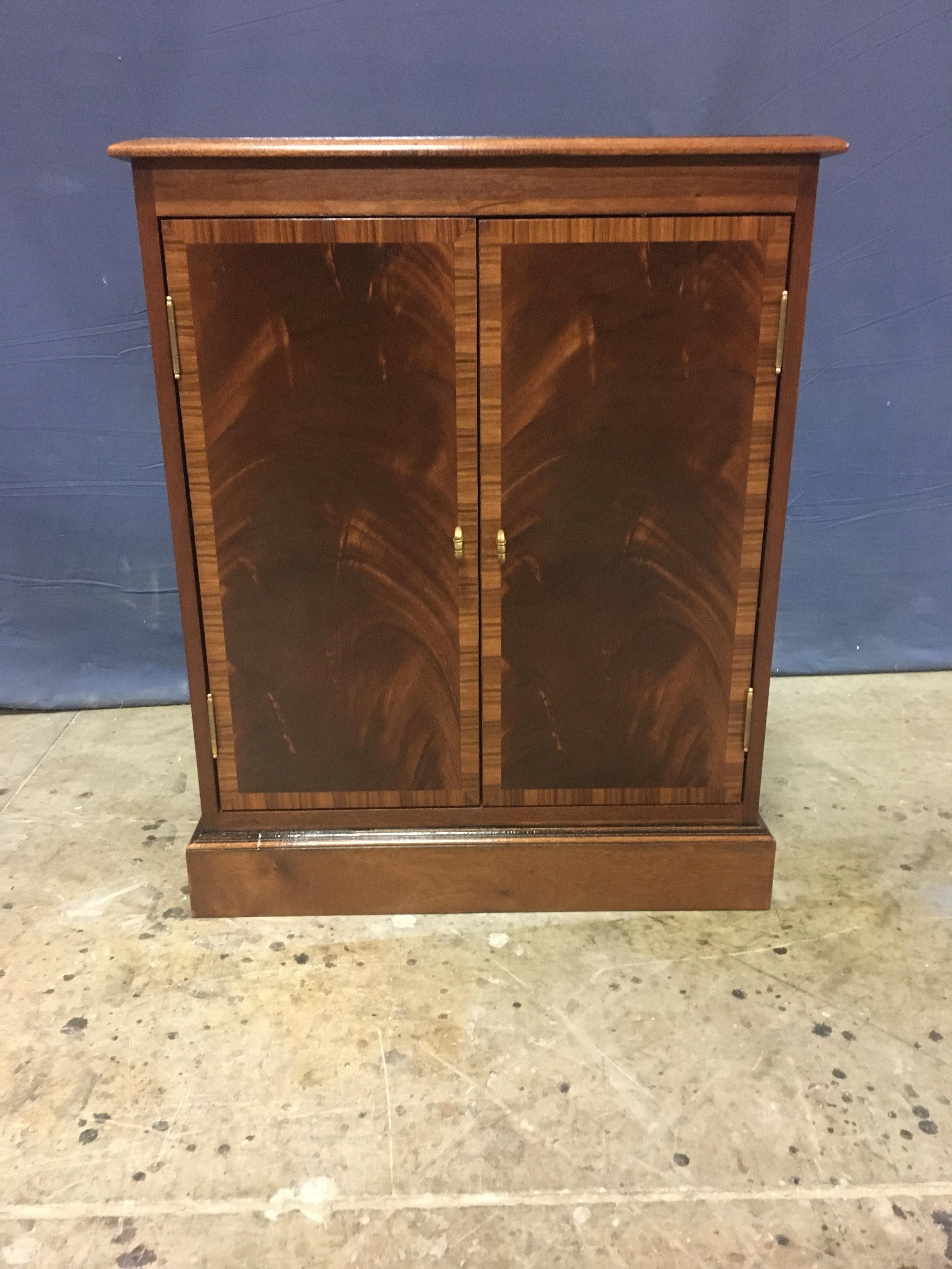 Mahogany Georgian Style Two-Door Cabinet by Leighton Hall For Sale 3