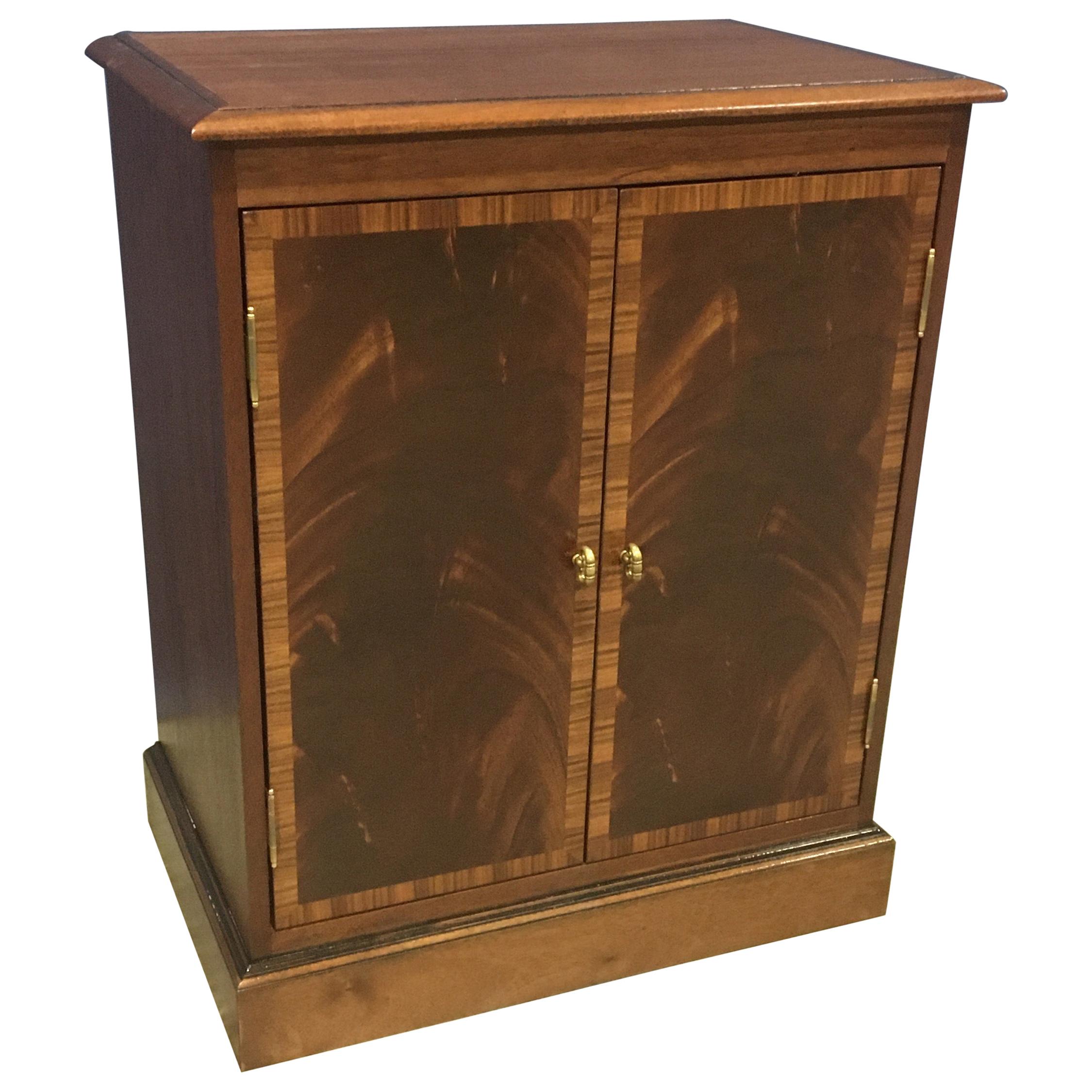Mahogany Georgian Style Two-Door Cabinet by Leighton Hall For Sale