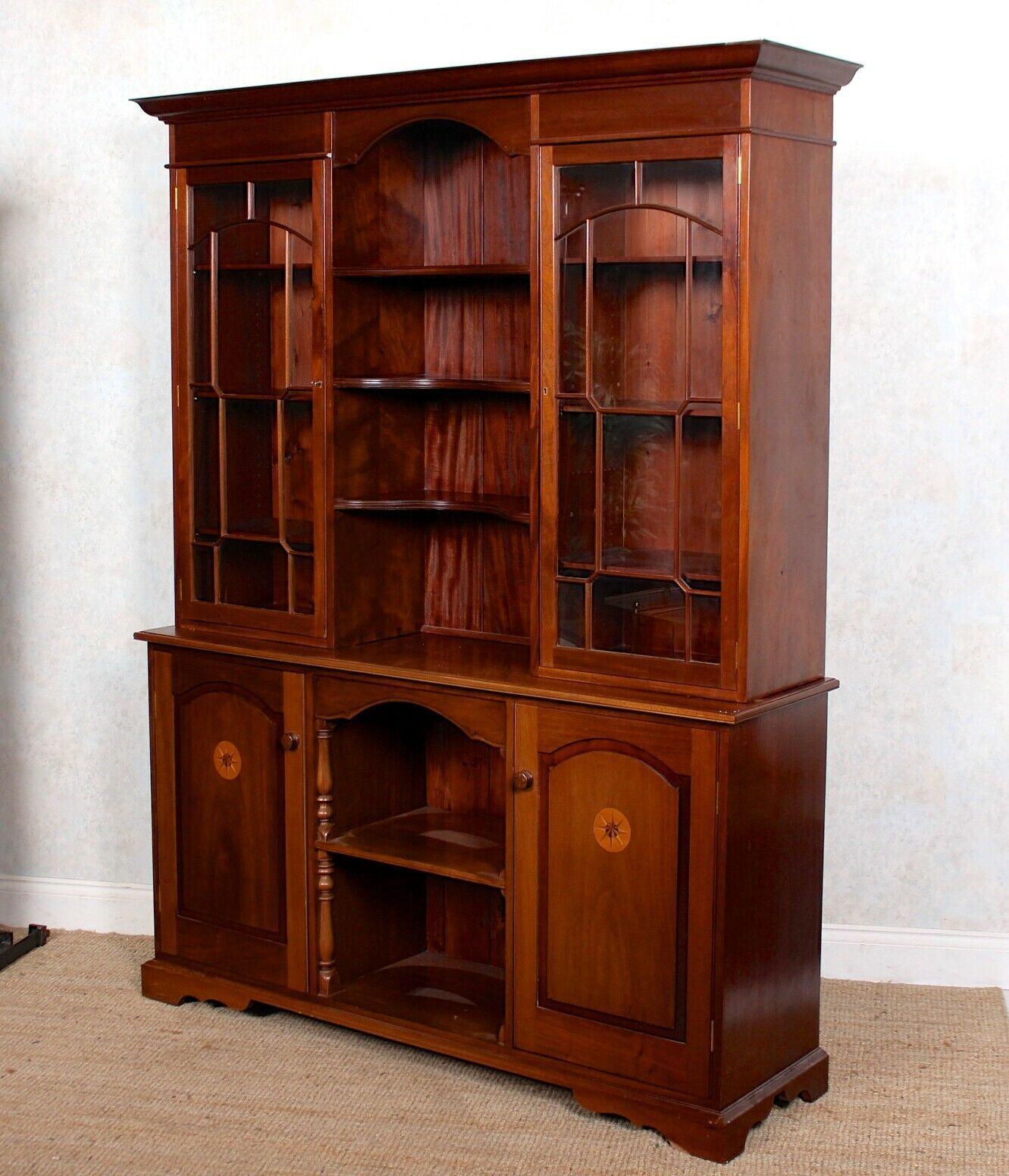 Mahogany Glazed Bookcase Dresser Stephen Robinson Gay For Sale 1