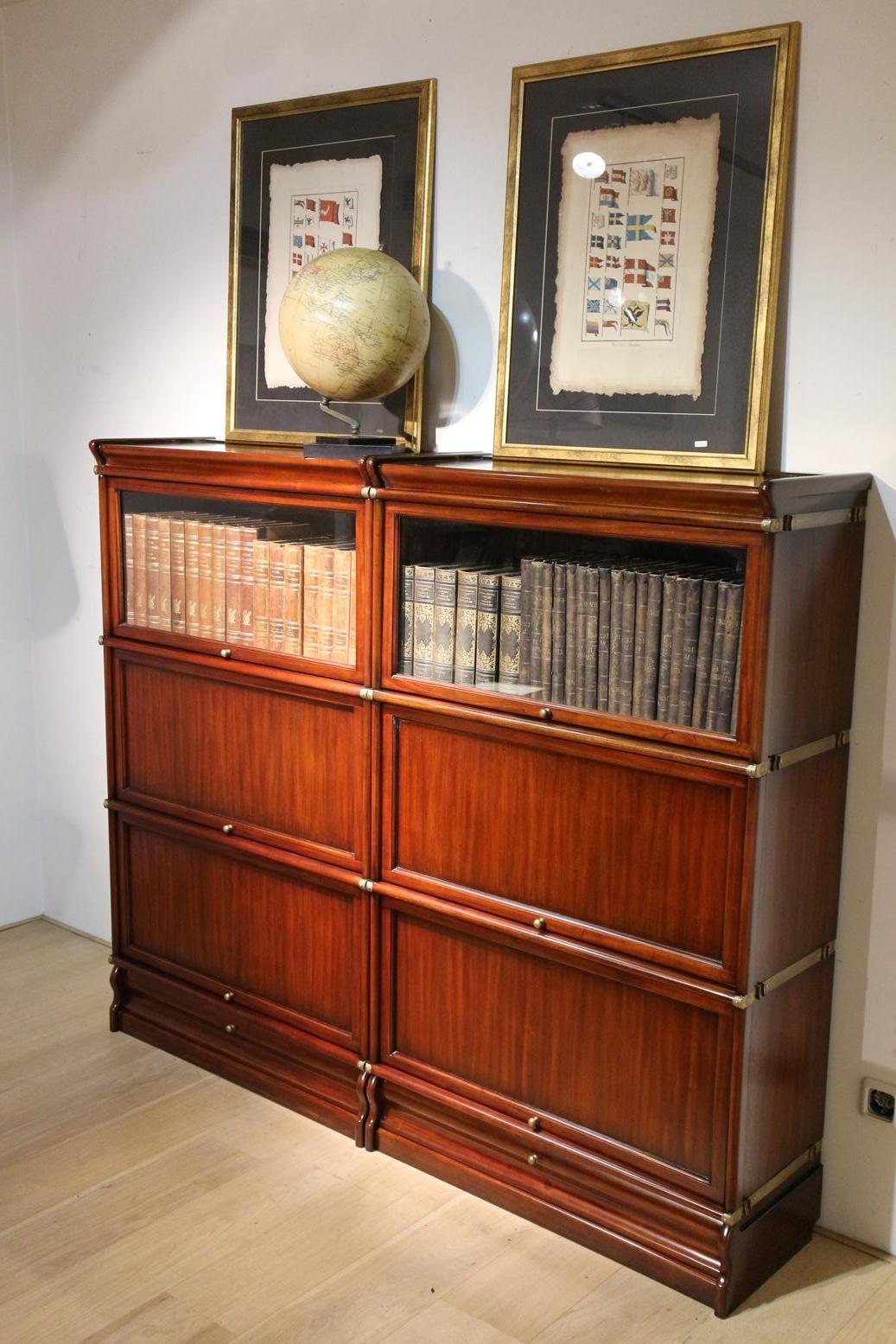 Mahogany Globe Werrnicke Bookcase 3