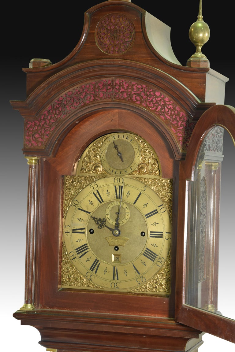 Mahogany Grandfather clock, William ster, London, England, 17111770