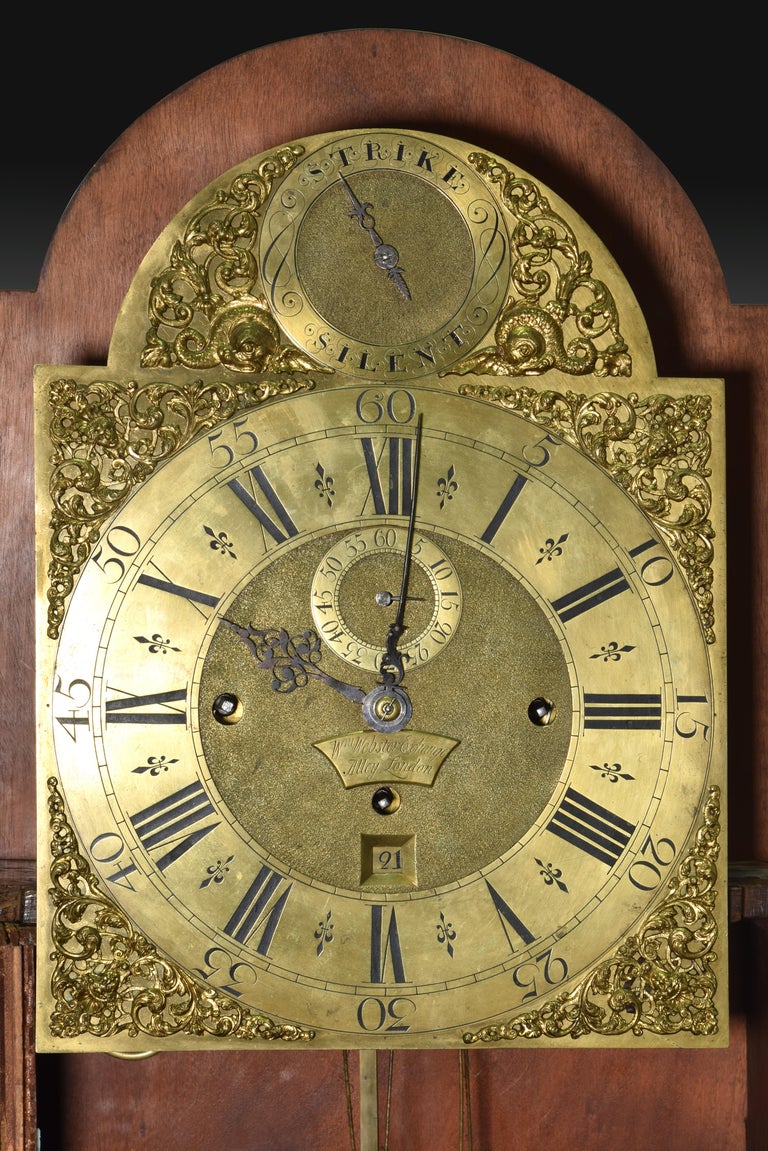 Mahogany Grandfather clock, William Webster, London, England, 17111770