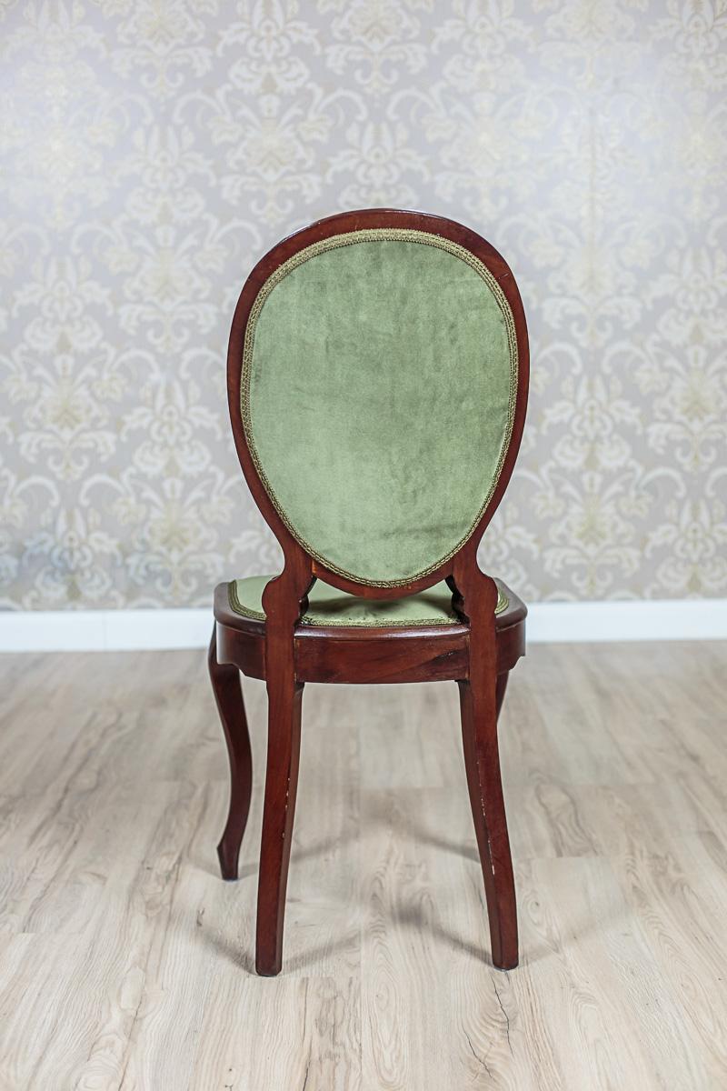 French Mahogany, Green Chairs from 1870