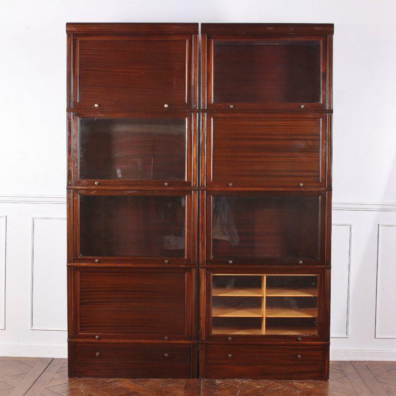 Mahogany Haberdashery and Accessories Cabinets Bookcases In Good Condition In Vancouver, British Columbia