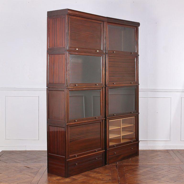Glass Mahogany Haberdashery and Accessories Cabinets Bookcases