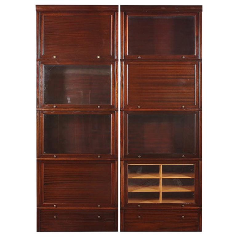 Mahogany Haberdashery and Accessories Cabinets Bookcases