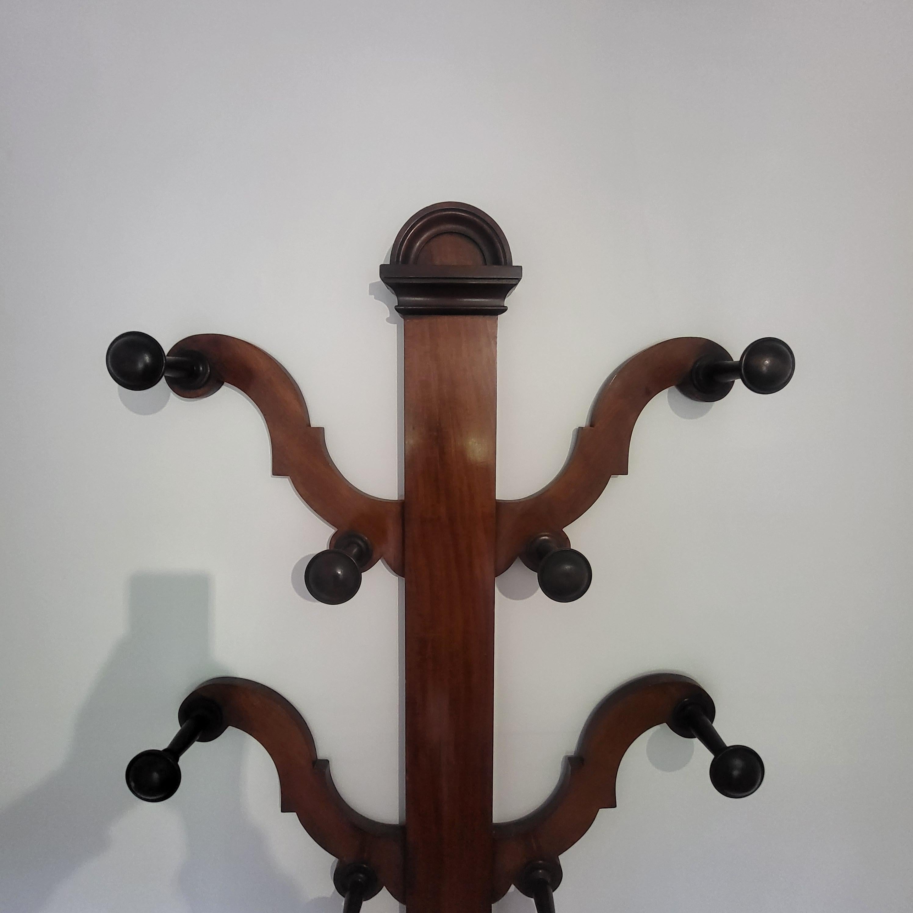 Veneer Mahogany hallstand/ hall tree