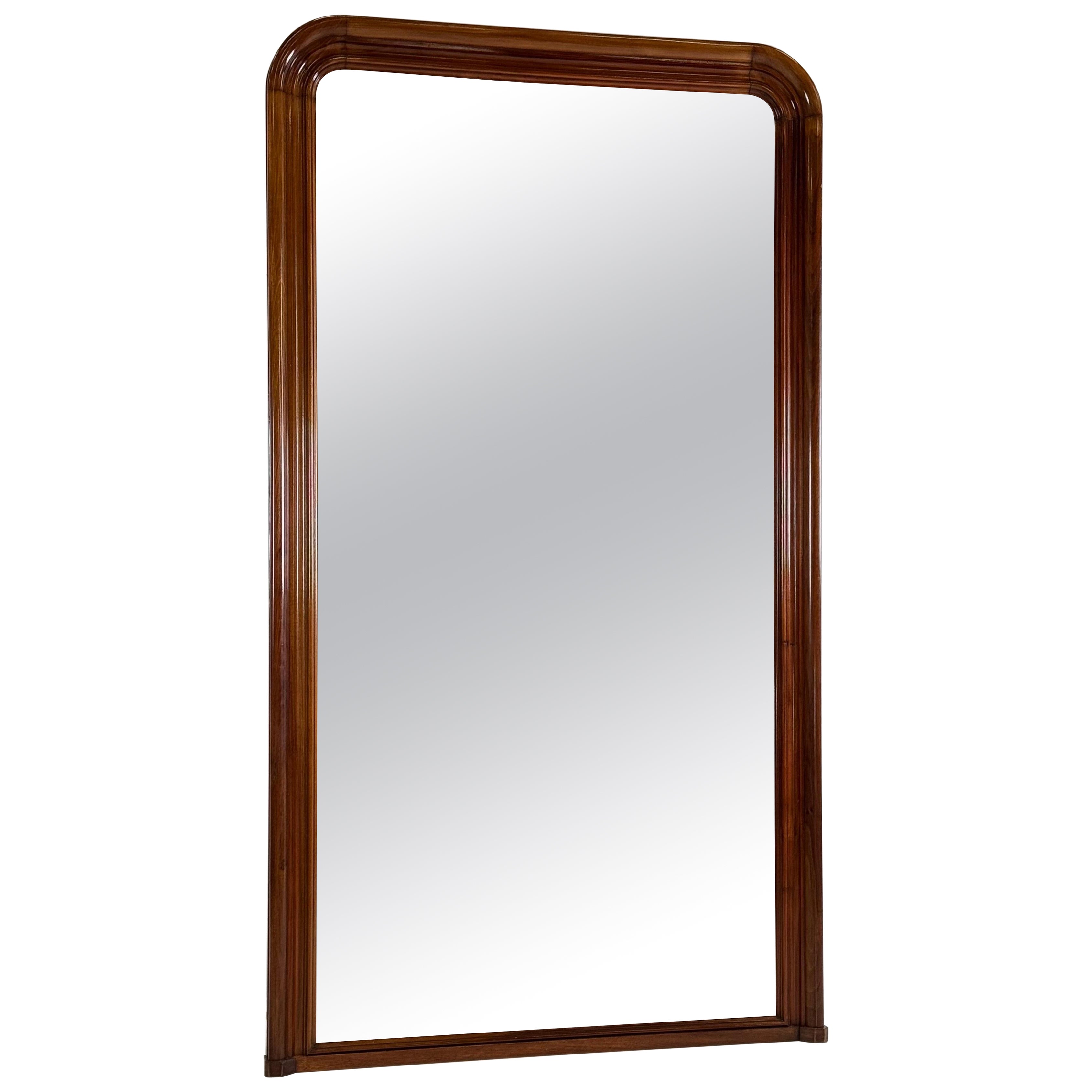 Mahogany hallway mirror French 19th century