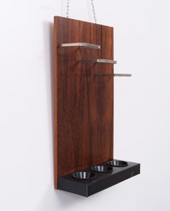 Mid-Century Modern Mahogany Umbrella Stand, Netherlands, 1968