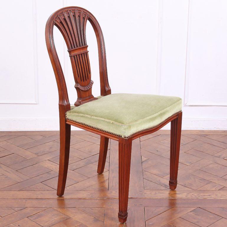Mahogany Harp-Back Chairs 4