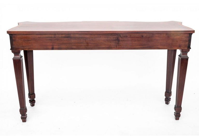 Henkel Harris Marble Top Claw Foot Mahogany Console Table