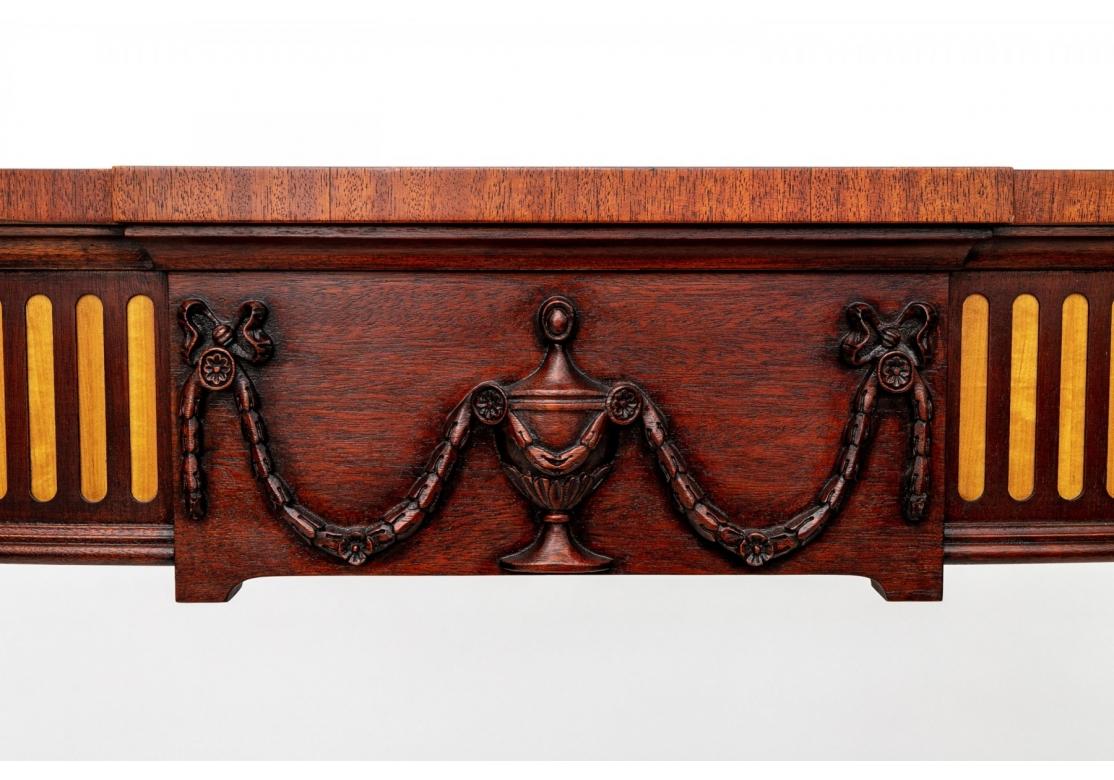 20th Century Mahogany Henkel-Harris Neo-Classical Style Console Table For Sale