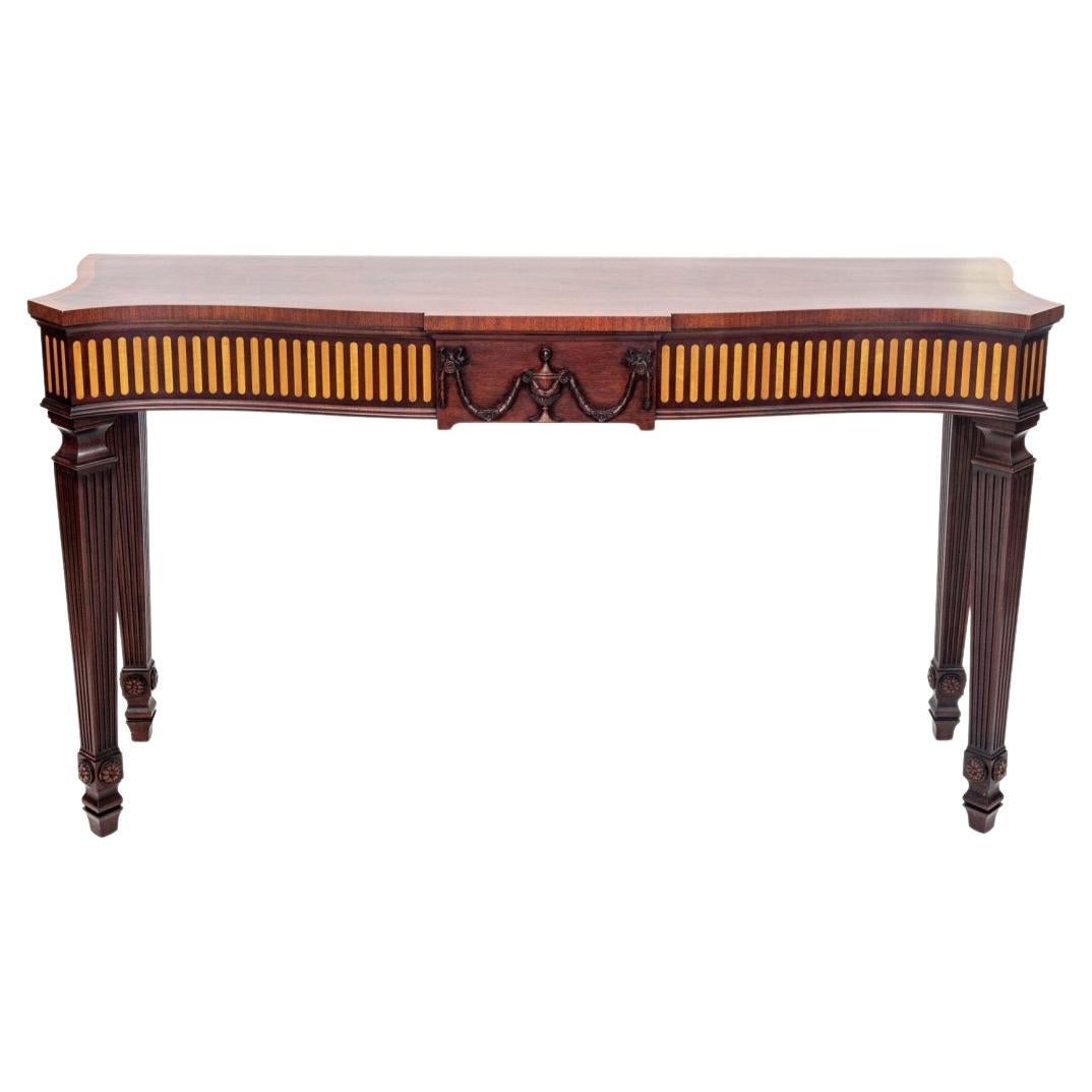 Mahogany Henkel-Harris Neo-Classical Style Console Table For Sale