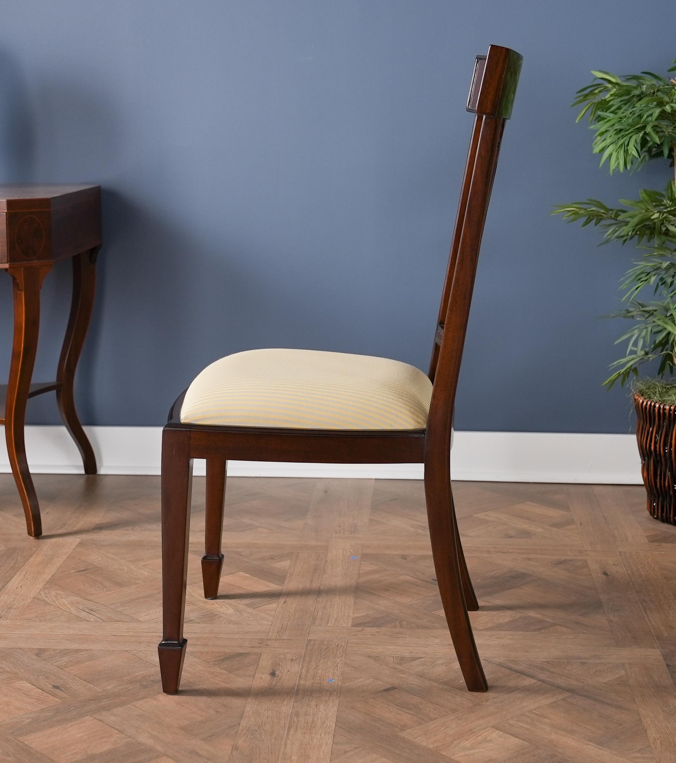 Chaises Hepplewhite en acajou, ensemble de 10 pièces en vente 10