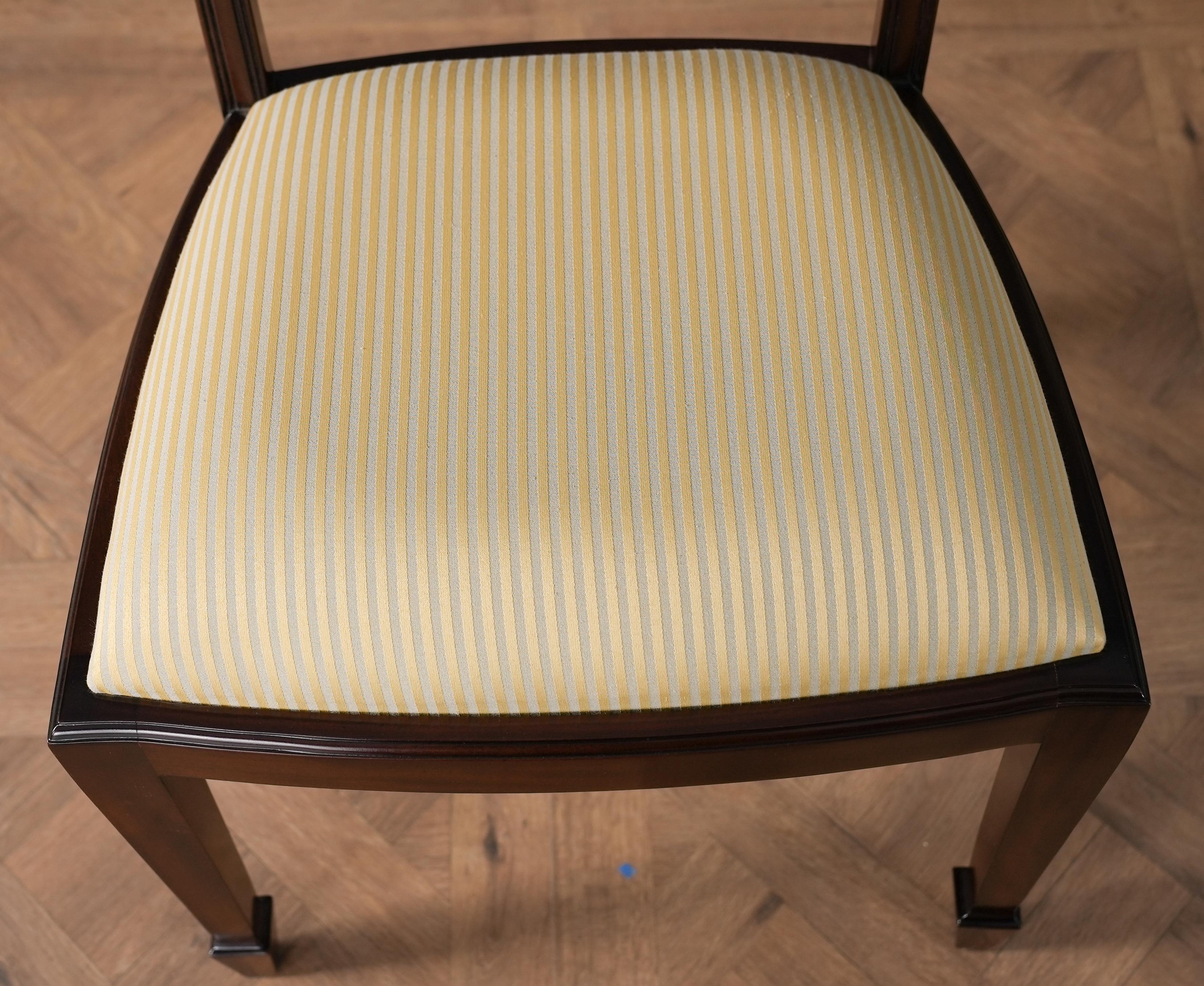 Chaises Hepplewhite en acajou, ensemble de 10 pièces en vente 11