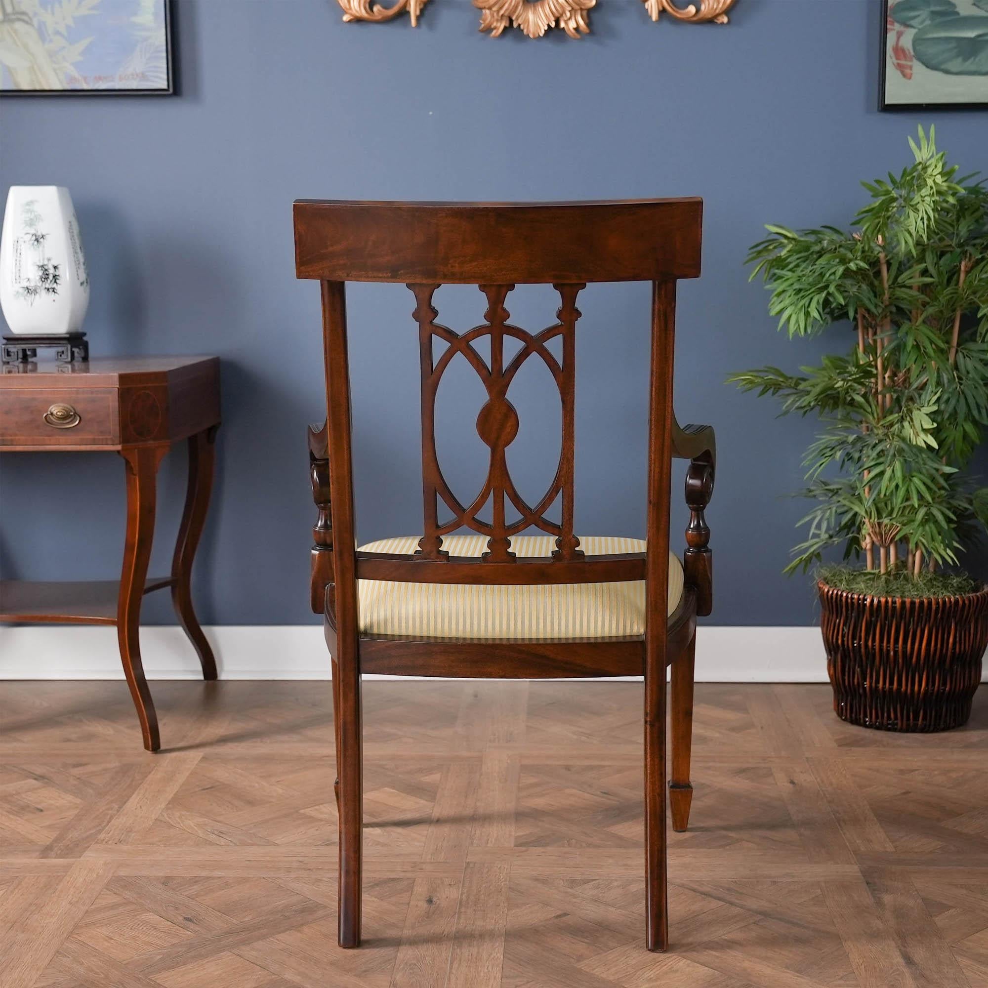 Chaises Hepplewhite en acajou, ensemble de 10 pièces Neuf - En vente à Annville, PA