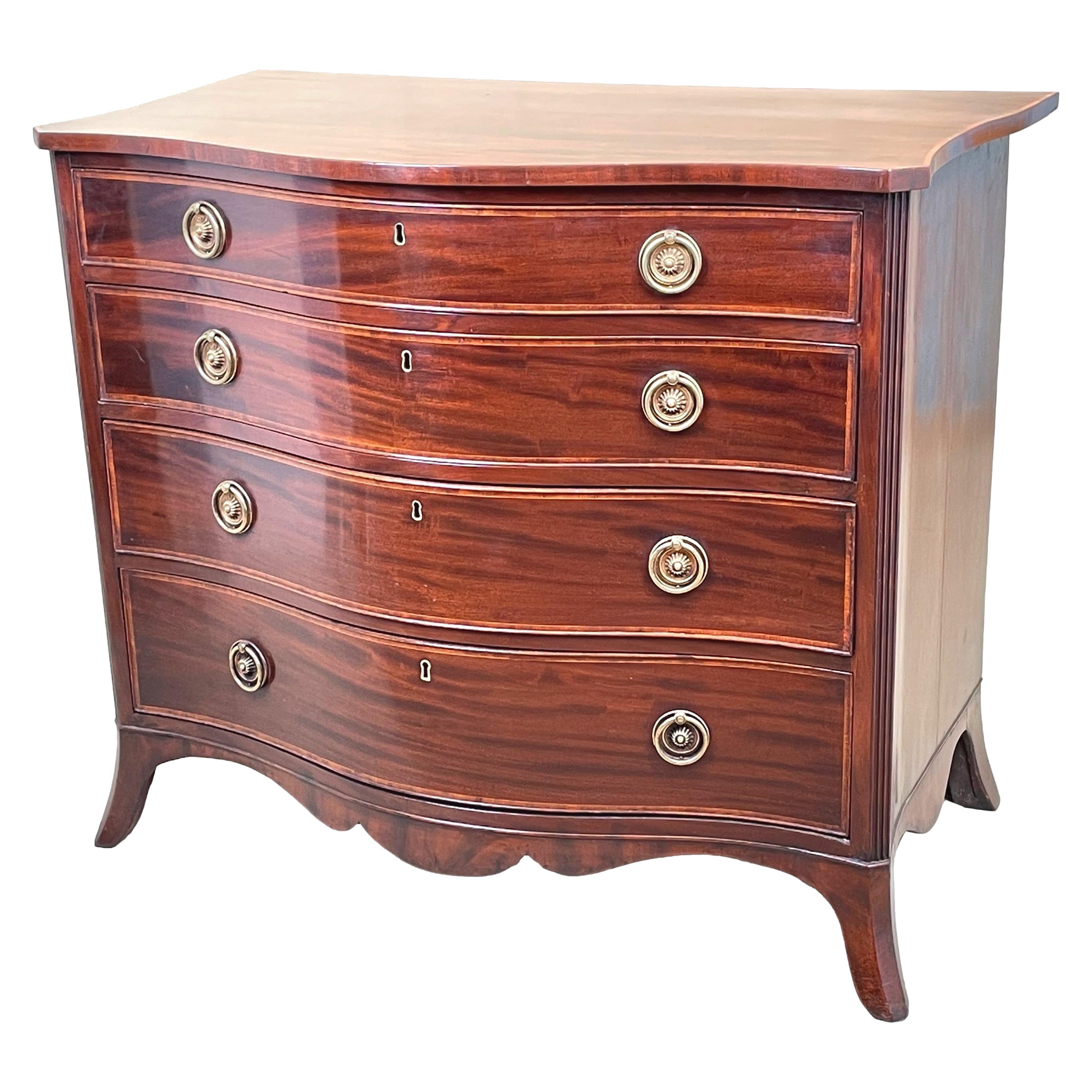 Mahogany Hepplewhite Serpentine Chest of Drawers