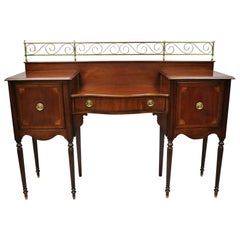 Retro Mahogany Hepplewhite Sideboard Serpentine Buffet Palmer Home Lexington Furniture