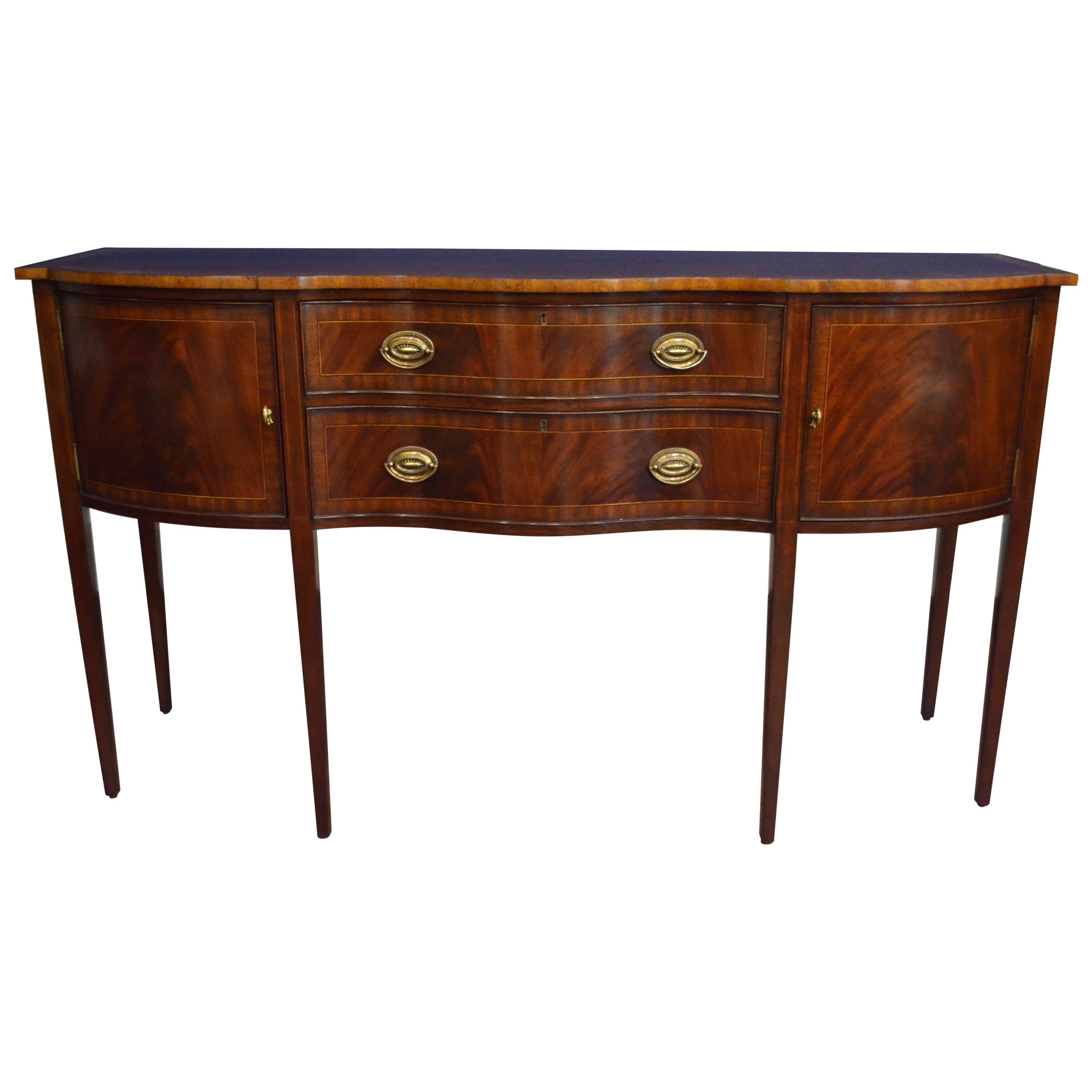 Mahogany Hepplewhite Style Sideboard by Leighton Hall