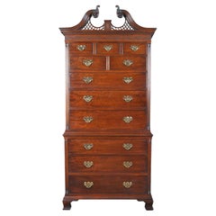 Mahogany High Chest on Chest