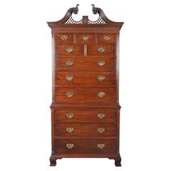 Vintage Mahogany High Chest on Chest