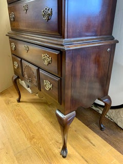 Mahogany Highboy Dresser Chest of Drawers Gentelmen's Wardrobe