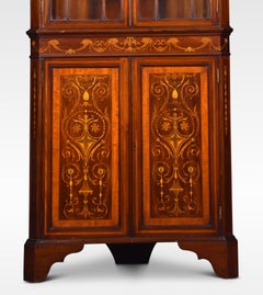 Mahogany Inlaid Corner Cabinet