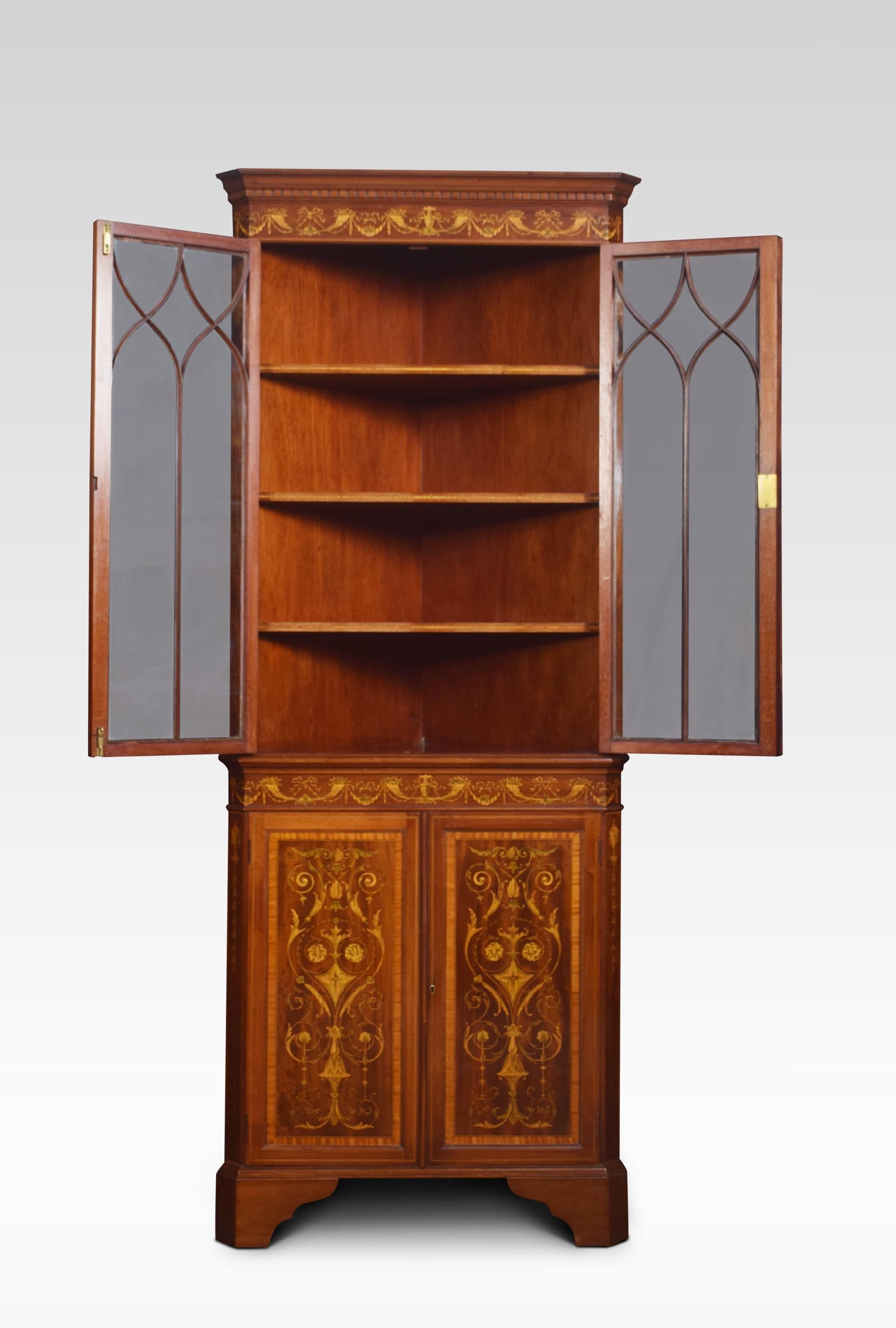 mahogany corner cabinets