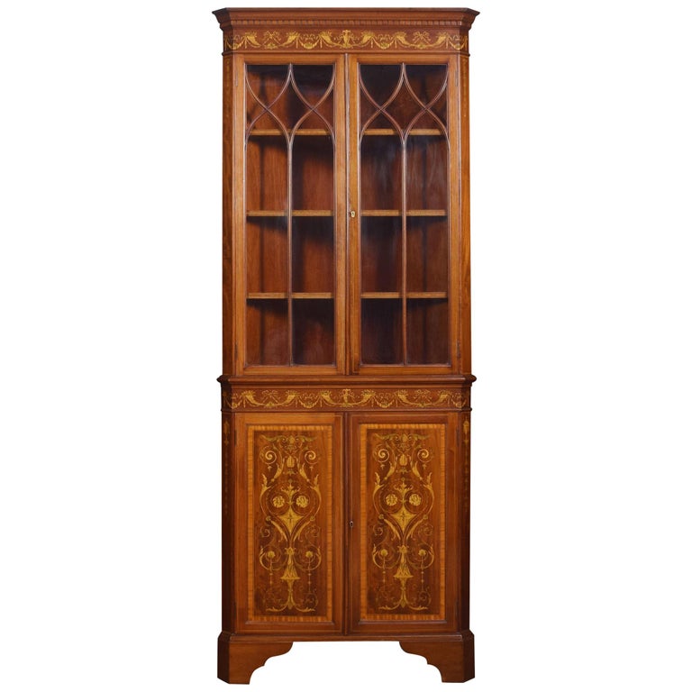 Mahogany Inlaid Corner For Sale at 1stDibs