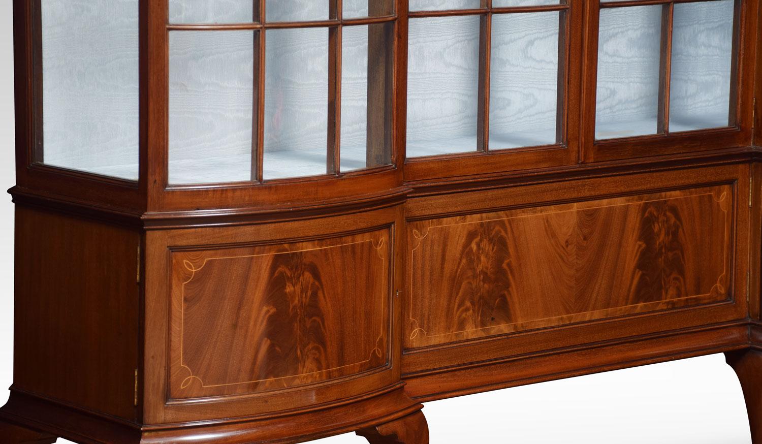 Mahogany Inlaid Display Cabinet 2