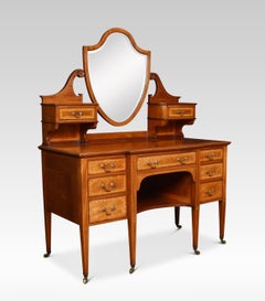 Mahogany Inlaid Dressing Table by Maple and Co