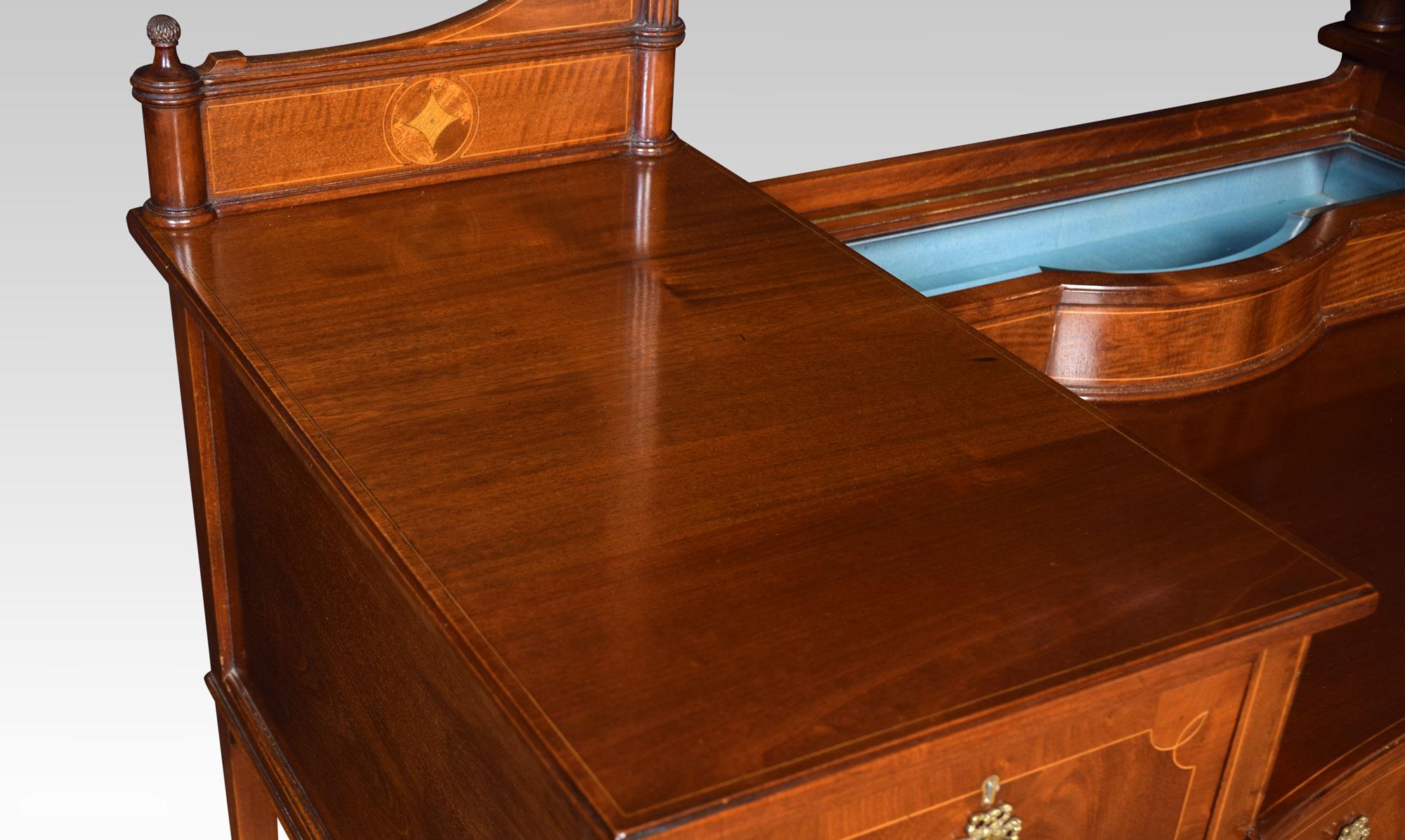 Mahogany Inlaid Dressing Table 5