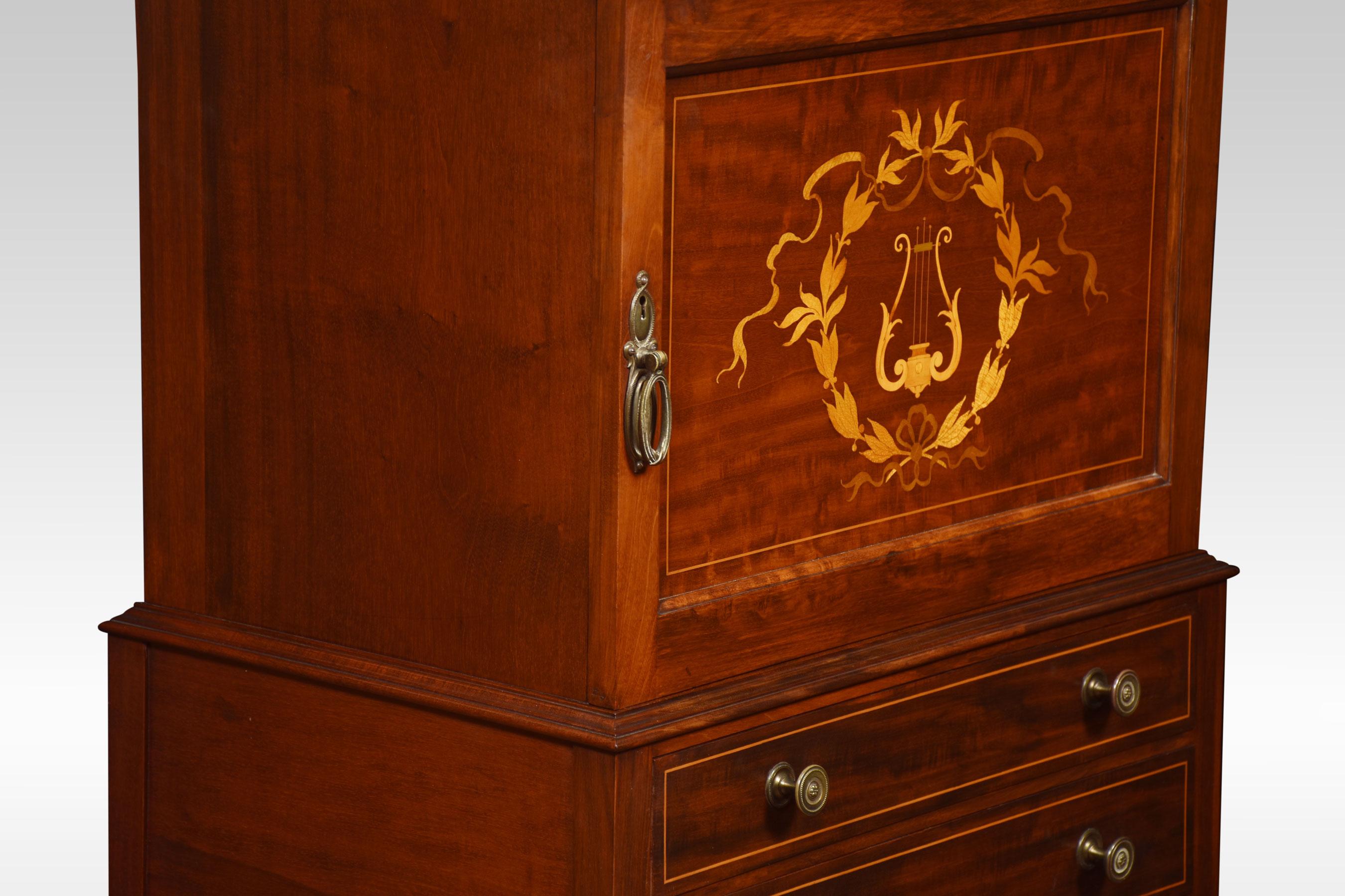 antique music cabinet