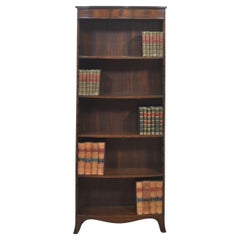 Bibliothèque ouverte en acajou marqueté