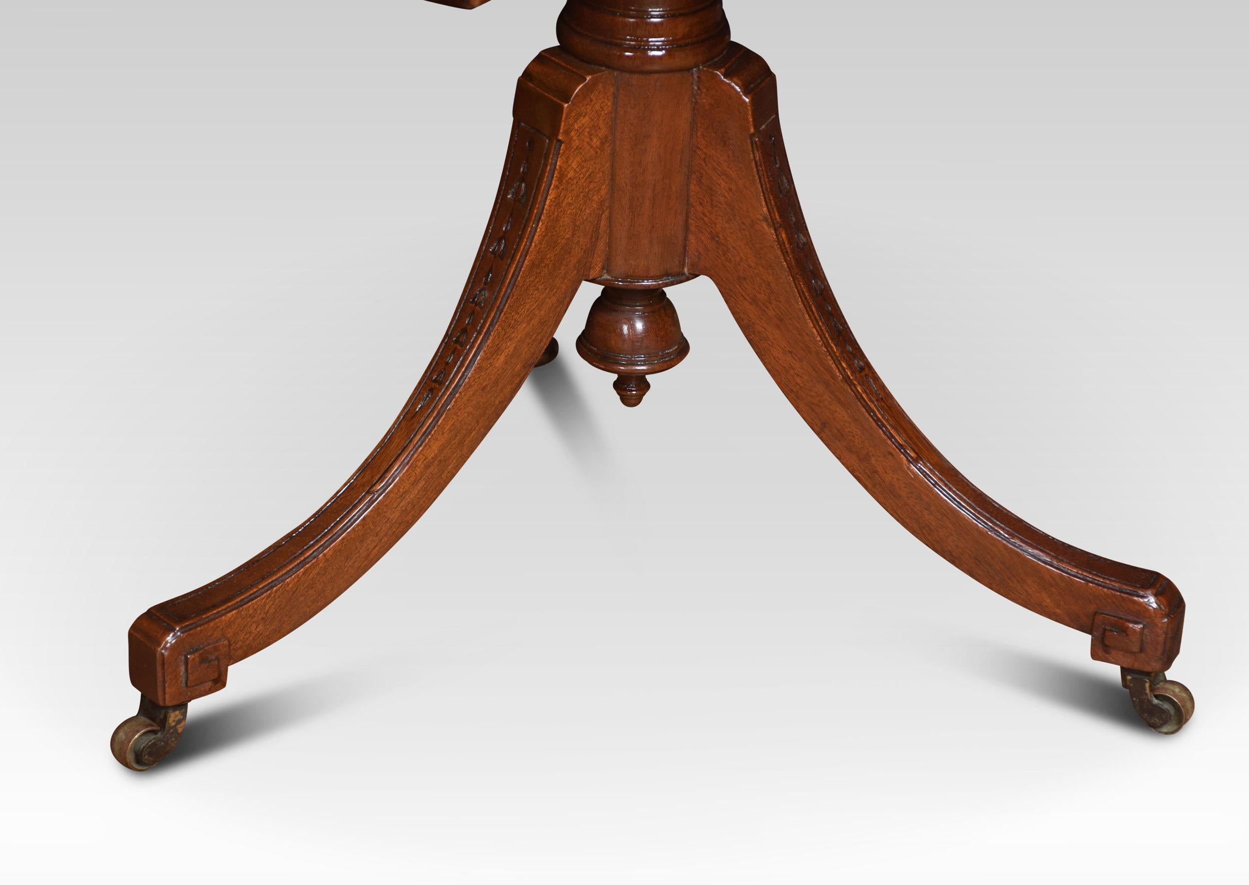 Mahogany Inlaid Revolving Book Table In Good Condition For Sale In Cheshire, GB