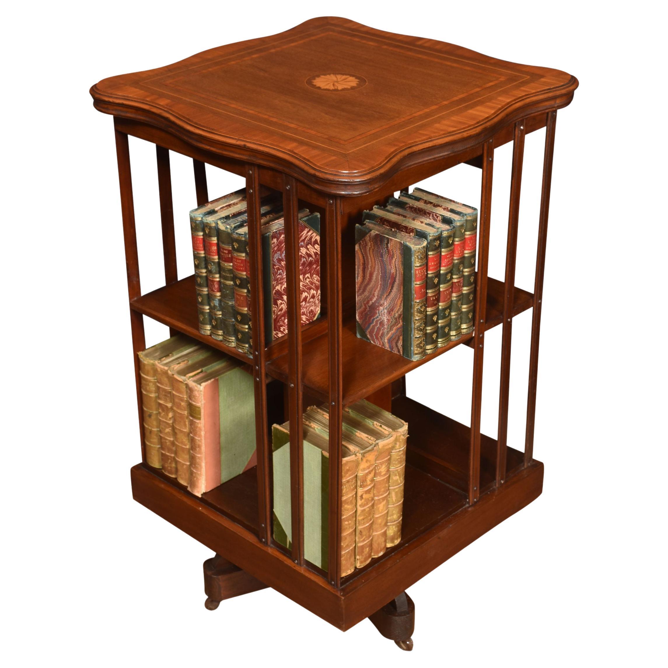 Mahogany Revolving Bookcase at 1stDibs