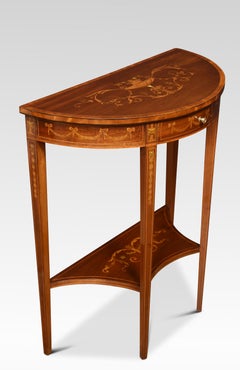 Mahogany Inlaid Side Table
