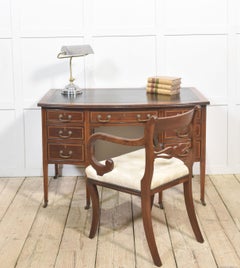 Mahogany inlaid writing desk