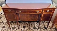 Mahogany Inlay Sideboard Buffet Server Credenza by Hickory Chair