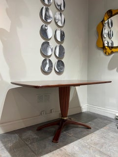 Mahogany Italian table 1950 Saverio Jannace Milano