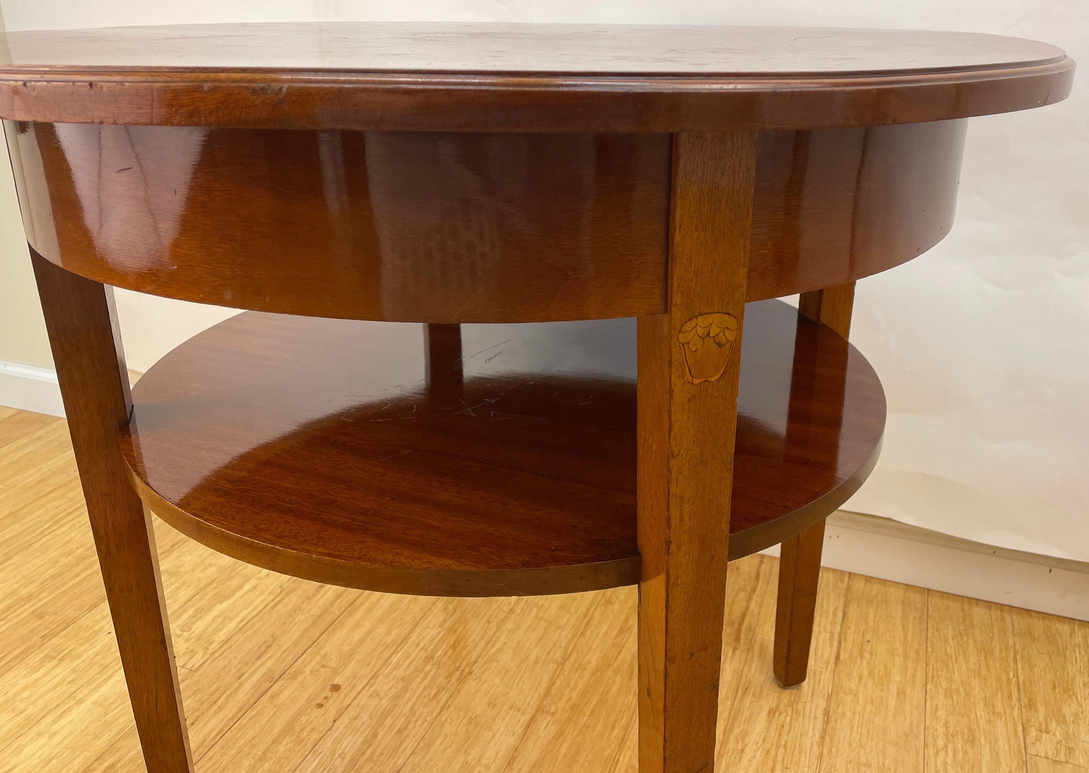 Swedish Mahogany Jugendstil Table Circa 1900 For Sale