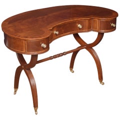 Mahogany Kidney Shaped Ladies Dressing Table