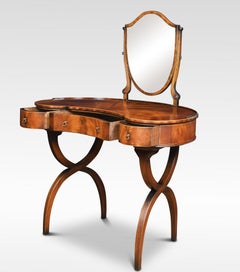 Mahogany Kidney Shaped Ladies Dressing Table